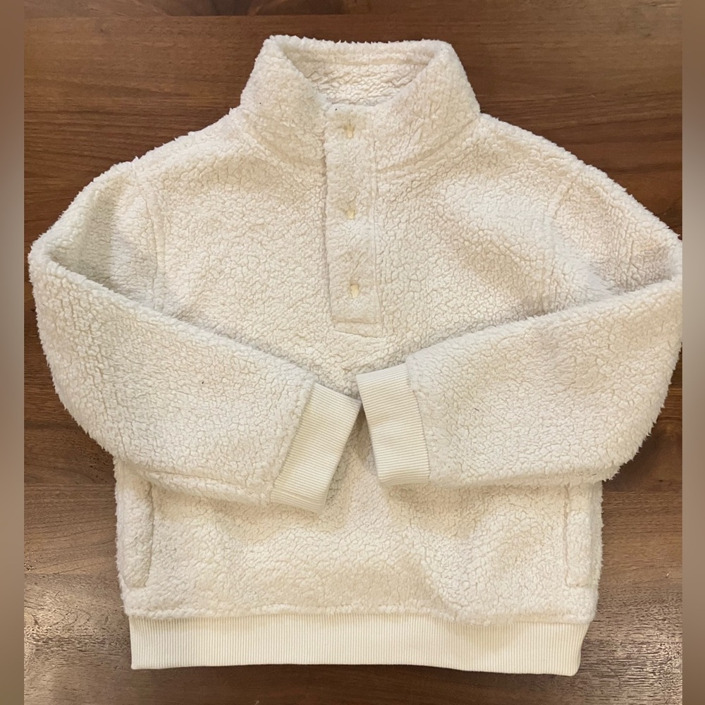 Janie and Jack Preppy Sherpa Half Snap Pullover - Picture 3 of 6